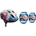 Casque + genouilleres + coudieres la reine des neiges ii - taille 50 - 56 cm - neuf