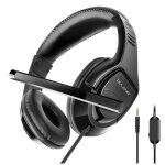 Casque avec micro ov - p1 tout usage, gaming, bureautique - couleur noir - haut - parleur 40 mm - contr�le ...
