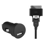 Chargeur allume - cigare noir 1a pour iphone / ipod et tlphones micro usb - neuf
