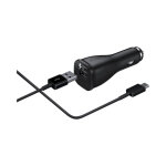 Chargeur allume cigare rapide (2a, 15w), technologie afc, usb type c - neuf