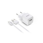 Chargeur secteur 12 watts + c�ble usb type a urban factory powee blanc - neuf