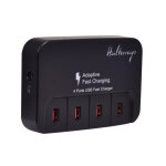 Chargeur secteur usb universel 4 ports ultra - rapides dont 2 ports quick charge 2. 0 noir - neuf