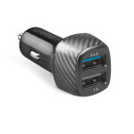 Chargeur de voiture  recharge rapide, 1 port usb de 12 w et 1 port usb de 5 w - sbs - neuf