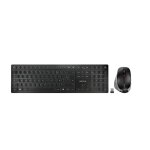 Cherry dw 9500 slim clavier souris incluse universel rf sans fil + bluetooth azerty fran�ais noir, gris ...