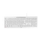 Cherry stream keyboard clavier filaire, blanc gris, usb, azerty - fr - neuf