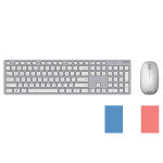 Clavier et souris sans fil w5000 gris et blanc - neuf Clavier et souris sans fil w5000 gris et blanc - neuf