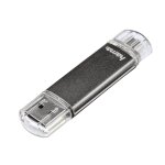Cl usb flashpen laeta twin , usb 2. 0, 128 gb, 10 mb / s, gris - neuf