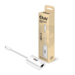 Club3d cac - 1519 changeur de genre de c�ble usb - c rj - 45 blanc - neuf
