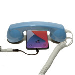 Combin tlphone rtro pour apple iphone - bleu clair - neuf