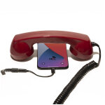 Combin tlphone rtro pour apple iphone - rouge - neuf