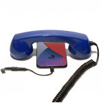 Combin tlphone rtro pour apple iphone - bleu fonc - neuf