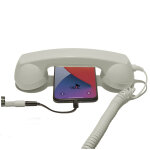 Combin tlphone rtro pour apple iphone - blanc - neuf