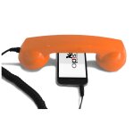 Combin tlphone rtro pour smartphones android - orange - neuf