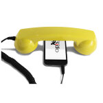 Combin tlphone rtro pour smartphones android - jaune - neuf