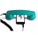 Combin tlphone rtro pour smartphones android - bleu - neuf
