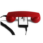 Combin tlphone rtro pour smartphones android - rouge - neuf