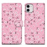 Coque pour apple iphone 11 design pluie de fleurs no. 6 housse de protection �tui avec fermeture magn�tique, ...