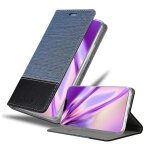 Coque pour apple iphone 12 pro max en bleu noir housse de protection tui avec fermeture magntique, ...