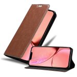 Coque pour apple iphone 13 en marrone cappucino housse de protection �tui avec fermeture magn�tique, ...