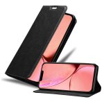 Coque pour apple iphone 13 mini en noir nuit housse de protection �tui avec fermeture magn�tique, fonction ...