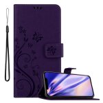 Coque pour apple iphone 13 pro max en lilas fonc� floral housse de protection �tui au design floral avec ...