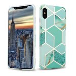 Coque pour apple iphone x / xs en marbre or vert clair no. 3 housse de protection �tui en silicone tpu ...