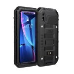Coque pour apple iphone xr en noir housse de protection tui protection robuste  360 avec protection ...