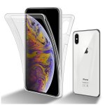 Coque pour apple iphone xs max en transparent 360� full body housse de protection �tui protection frontale ...