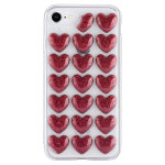 Coque bling bling in love paillet�e pour apple iphone 7 / 8 / se 2020, rouge - neuf