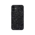 Coque bling strass pour apple iphone 12 mini, noir minuit - neuf Coque bling strass pour apple iphone 12 mini, noir minuit - neuf