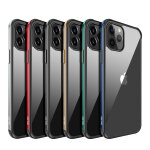 Coque bumper metal pour iphone 12 pro protection plexiglass - neuf