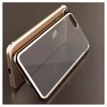Coque chrome silicone iphone 8 apple contour transparente bumper protection gel souple (or) - neuf
