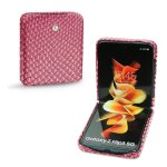 Coque cuir samsung galaxy z flip3 - seconde peau - rouge - cuirs sp�ciaux - neuf