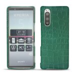 Coque cuir sony xperia 5 - coque arri�re - vert - cuirs sp�ciaux - neuf
