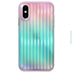 Coque holographique ciel ros� compatible apple iphone x iphone xs - neuf