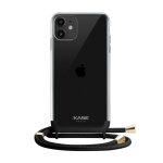 Coque invisible d�tachable 2 - en - 1 en bandouli�re pour apple iphone 12 mini, minuit noir - neuf