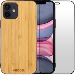 Coque iphone 11 bois bambou & tpu - verre tremp 9d offert - lgre & rsistante - protection lgante ...