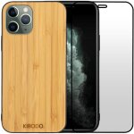 Coque iphone 11 pro bois bambou & tpu - verre tremp 9d offert - lgre & rsistante - protection lgante ...