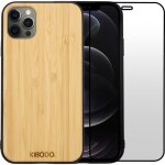 Coque iphone 12 pro max bois bambou & tpu - verre tremp 9d offert - lgre & rsistante - protection ...
