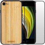 Coque iphone 8 bois bambou & tpu - verre tremp 9d offert - lgre & rsistante - protection lgante ...