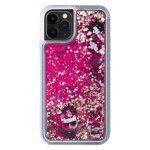 Coque karl lagerfeld bling bling avec breloques flottantes pour apple iphone 11 pro, rose - neuf