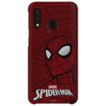 Coque marvel spider - man smart cover pour galaxy a40 rouge - reconditionn�