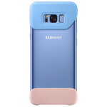 Coque pop cover samsung ef - mg955cl transparente et bleue pour galaxy s8 + - neuf