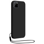 Coque realme c11 2021 silicone + dragonne assortie noire bigben - neuf