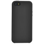 Coque rigide finition soft touch noire pour iphone 5 / 5s / se - neuf