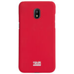 Coque rigide rouge colorblock pour samsung galaxy j2 j250 2018 - neuf