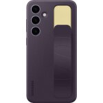 Coque samsung g s24 + silicone avec lani�re violet fonc� samsung - neuf