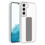 Coque pour samsung galaxy s22 en gris housse de protection �tui en silicone tpu flexible avec support ...