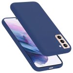 Coque pour samsung galaxy s22 plus en liquid blue housse de protection tui en silicone tpu flexible ...