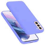 Coque pour samsung galaxy s22 plus en liquid light purple housse de protection �tui en silicone tpu flexible ...